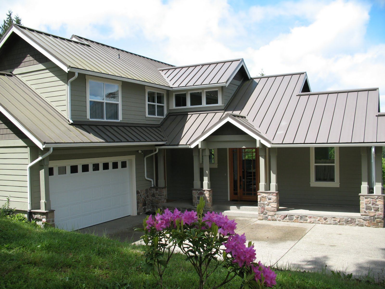 House with a metal roof